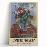 Black and white stretched canvas featuring an impressionistic rural landscape, ideal for kitchen wall art.