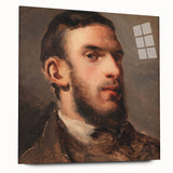 Acrylic print of Camille Pissarro's impressionist artwork featuring soft pastel shades.