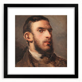 Extra large framed abstract print of colorful, textured art by Camille Pissarro, ideal for living room decor.