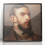 Large abstract wall art by Camille Pissarro featuring mid-century modernist style, muted color palette.