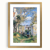 Extra large wall art featuring a textured abstract print of vibrant colors on canvas, framed in gold.