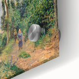 Large abstract wall art by Camille Pissarro, featuring mid-century modernist style in acrylic glass.