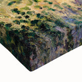 Large art of a black and white landscape painting on stretched canvas, suitable for bedroom wall decor.