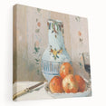 Side view of a stretched canvas featuring Camille Pissarro's impressionist artwork, ideal for kitchen wall art.