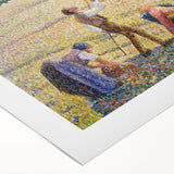 Art deco poster featuring a Camille Pissarro inspired landscape on rolled canvas, ideal for dining room wall art.