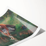 Extra large wall art featuring line art flowers in soft pastel shades on rolled canvas, suitable for large living room decor.