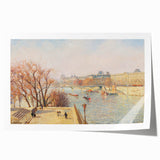 Extra large rolled print of Camille Pissarro's floral artwork in pastel shades, ideal for art wall dining room.