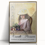 Large art print of a Camille Pissarro landscape in muted colors on framed acrylic, suitable for modern art wall decor.