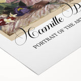Art deco poster featuring a Camille Pissarro design on rolled canvas, suitable for dining room wall art.