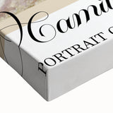 Large art featuring a black and white landscape painting on stretched canvas, ideal for bedroom wall decor.