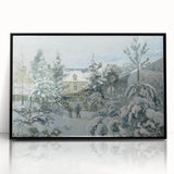 Large abstract wall art print featuring mid-century modernist design in muted earth tones, ideal for living room decor.