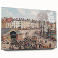 Acrylic glass print of Camille Pissarro's design, featuring soft pastel shades, ideal for bedroom or dining room decor.