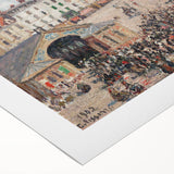 Art deco poster featuring a Camille Pissarro design on rolled canvas, ideal for dining room wall art.