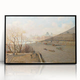 Large abstract wall art print by Camille Pissarro, featuring mid-century modernist colors and design.