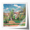 Extra large wall art featuring a Camille Pissarro floral design in soft pastel colors.