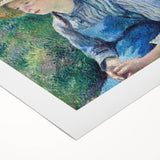 Art deco poster featuring a Camille Pissarro design on rolled canvas, ideal for dining room wall art.