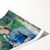 Extra large wall art featuring line art flowers in muted earth tones on rolled canvas, suitable for large living room decor.