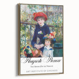 Framed canvas featuring a vintage-style landscape painting by Camille Pissarro, with muted earth tones.