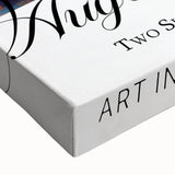 Large black and white landscape art painting on stretched canvas, depicting a serene rural scene.