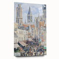 Acrylic print of Camille Pissarro's painting, featuring soft pastel shades, ideal for bedroom or dining room decor.