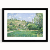 Extra large wall art featuring an abstract design with textured, colorful art prints on a black framed canvas.