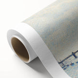 Art deco poster featuring a colorful Camille Pissarro landscape on rolled canvas, ideal for nursery wall art.