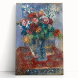 Black and white print of Camille Pissarro's painting on stretched canvas, ideal for kitchen wall art or bedroom ambiance.