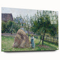 Acrylic print of Camille Pissarro's impressionist artwork, featuring soft pastel shades, ideal for dining room decor.