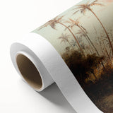 Art deco poster featuring Camille Pissarro's impressionist artwork in soft pastel shades, ideal for nursery wall art.