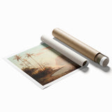 Extra large rolled print of Camille Pissarro's floral artwork in soft pastel shades, ideal for classy bathroom wall art.