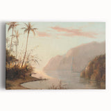 Black and white print of Camille Pissarro's impressionist artwork on large stretched canvas, ideal for kitchen wall art.