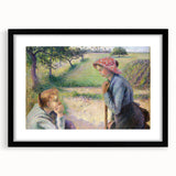 Extra large framed abstract art print featuring textured colorful shapes, ideal for living room wall decor.