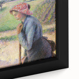 Extra large black wall art featuring a close-up of Camille Pissarro's textured.
