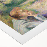 Art deco poster featuring a vibrant cityscape in blue and pink tones on rolled canvas, suitable for dining room decor.