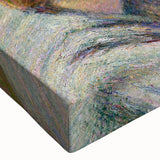 Large art featuring a black and white landscape painting on stretched canvas, ideal for bedroom decor.