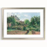 Textured art print of an abstract landscape in earth tones on a framed canvas, suitable for bedroom decor.