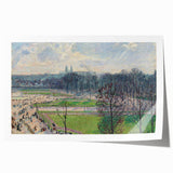 Extra large rolled print of a Camille Pissarro floral painting in soft colors, ideal for art wall dining room.