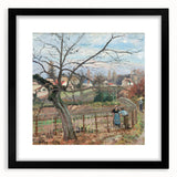 Extra large abstract art print depicting colorful, textured strokes on a black framed canvas, ideal for living room decor.