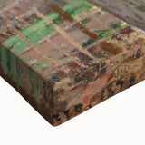 Large art of a black and white landscape painting on stretched canvas, ideal for bedroom wall decor.