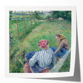 A floral art print by Camille Pissarro, featuring soft pastel shades on glossy photo paper.