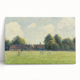 Black and white print of a rural landscape on large stretched canvas, ideal for kitchen wall art or bedroom ambiance.