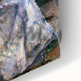 Large abstract wall art by Camille Pissarro featuring mid-century modernist style in muted earth tones.