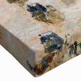 Large art depicting a black and white landscape painting on stretched canvas, suitable for bedroom wall decor.