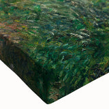 Black and white landscape art painting on stretched canvas, featuring a rural scene, ideal for bedroom wall decor.