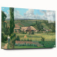 Acrylic glass print of Camille Pissarro's impressionist artwork.
