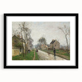 Extra large, colorful abstract art print featuring textured strokes of vibrant hues on a black framed canvas.