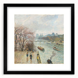 Extra large colorful art print of a textured abstract design on black framed canvas, ideal for living room decor.