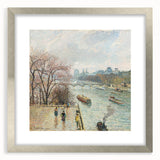 Textured art print of abstract foliage in earthy tones on a silver-framed canvas, suited for bedroom art.