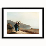 Extra large, textured abstract art print of colorful, impressionistic strokes on a black framed canvas.