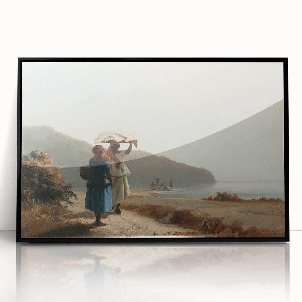 Large abstract wall art by Camille Pissarro featuring mid-century modernist design.
